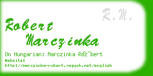 robert marczinka business card